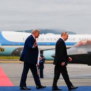 Trump och Putin i Alaska i augusti. 