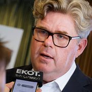 Justitieminister Gunnar Strömmer (M) efter en pressträff 10 augusti.