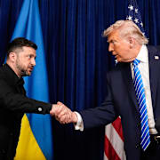  Presidenterna Volodymyr Zelenskyj och Donald Trump