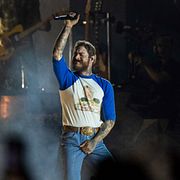 Post Malone under en spelning i Atlanta i fjol.