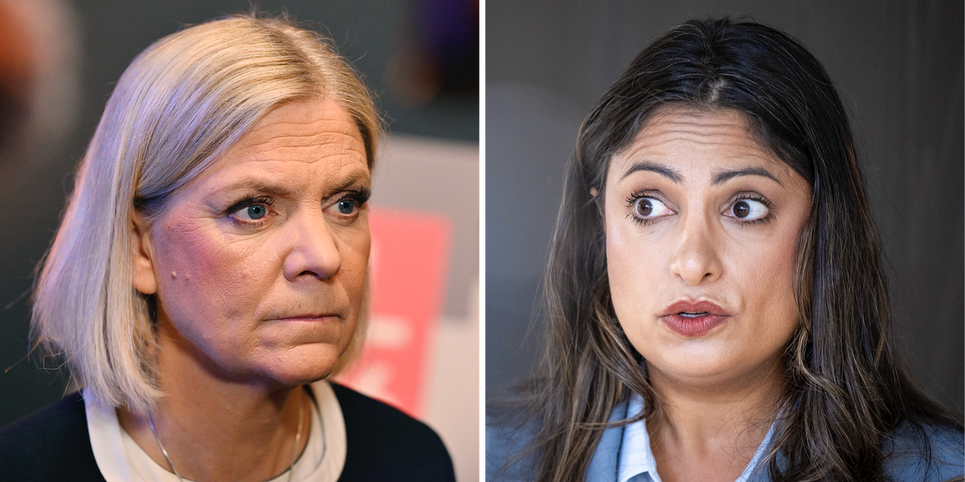 Magdalena Andersson (S)/Nooshi Dadgostar (V)