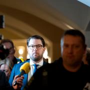 Jimmie Åkesson i riksdagen, arkivbild.