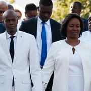 Haitis president Jovenel Moïse med sin hustru Martine. 