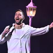  Måns Zelmerlöw i en mellanakt under finalen av Melodifestivalen 2024 i Friends Arena.