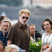 Will Ferrell i publiken under Allsång på Skansen på tisdagskvällen. 