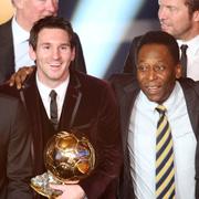 Messi och Pelé 2011.