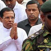 Sri Lanka s nya president Maithripala Sirisena.
