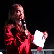 Greta Thunberg höll tal i Glasgow 5 november