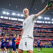 Erling Braut Haaland efter att Norge slog ut Elfenbenskusten 20 juni.