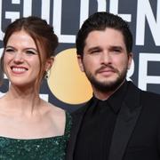 Kit Harington med hustrun Rose Leslie, som också medverkade i Game of Thrones.