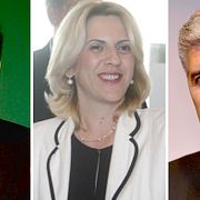 Bakir Izetbegovic, Zeljka Cvijanovic och Dragan Covic.