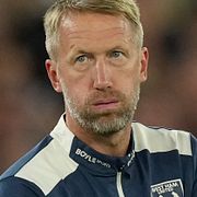 Graham Potter under en match med West Ham 2025.