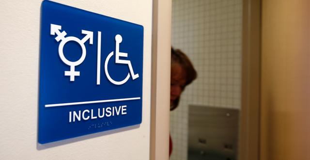Könsneutral toalett på Universitetet i Kalifornien. Arkivbild. LUCY NICHOLSON / TT NYHETSBYRÅN