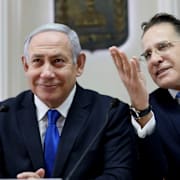 Benjamin Netanyahu tillsammans med Tzachi Braverman 2019.