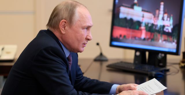 Rysslands ledare Vladimir Putin.  Mikhail Metzel / AP