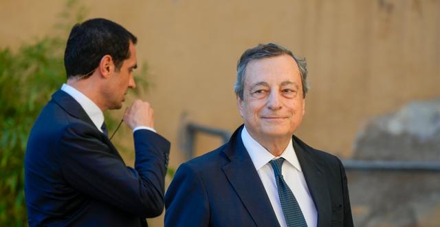Mario Draghi i Rom den 15 juli 2022. Gregorio Borgia / AP