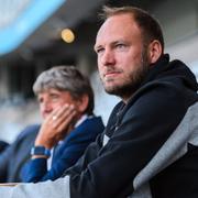 Andreas Granqvist på läktarplats under match mellan Malmö FF och Helsingborg den 5 augusti 2020.