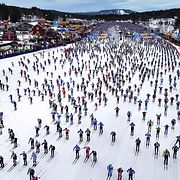 Starten av Vasaloppet 2025. 