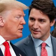 Trump ska prata med Kanadas premiärminister Justin Trudeau under måndagen. 