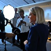 Socialdemokraternas partiledare Magdalena Andersson.