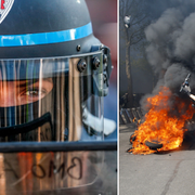 Bilder från helgens protester i Paris.