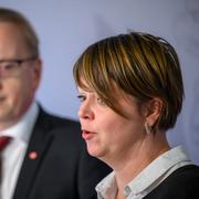 Fredrik Olovsson, Socialdemokraternas energi- och näringspolitiska talesperson och Katrin Stjernfeldt Jammeh (S), kommunstyrelsens ordförande i Malmö.