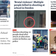 Skärmdumpar från brittiska BBC, australiska Sydney Morning Herald, franska Le Monde, amerikanska New York Times, brittiska The Guardian och tyska Bild.