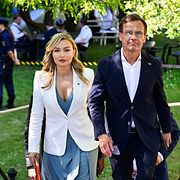 Statsminister Ulf Kristersson (M) och energi- och näringsminister Ebba Busch (KD).