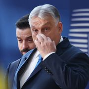 Viktor Orbán i Bryssel den 19 mars.