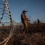 Ukrainsk soldat i Donetskregionen. 