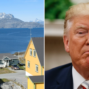 Grönland t.v. Donald Trump t.h.