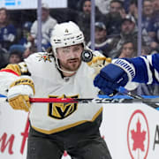 Rasmus Andersson i nattens Vegas-premiär.