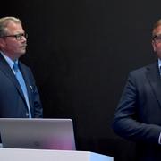 Ericssons ordförande Leif Johansson (tv) och tillförordnade vd:n Jan Frykhammar.