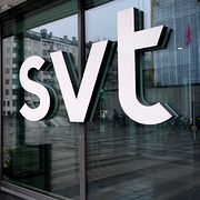 Exteriör och logga på SVT.