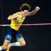 Armand Duplantis i VM-finalen. 