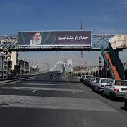 Mestadels tomma gator i Teheran tidigare i veckan.