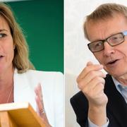 Isabella Lövin och Hans Rosling. Arkivbilder.