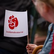 Valarbetaren kampanjade för Socialdemokraterna.