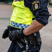 Arkivbild på polis i Malmö 2023.