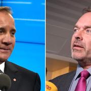 Stefan Löfven, Jan Björklund. Arkivbilder.