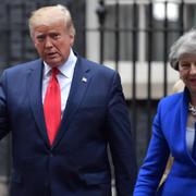 Donald Trump och Theresa May.