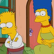 Bart och Marge Simpson.