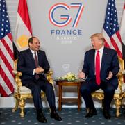 Al Sisi och Donald Trump.