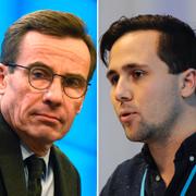Från vänster, Gunnar Strömmer, Ulf Kristersson, Benjamin Dousa och Elisbeth Svantesson