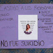 Minnesplats för Mariana Sánchez Dávalos, 24, i Mexiko City.