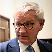 De tidigare partiledarna Lars Ohly (V), Alf Svensson (KD) och Carl Bildt (M)