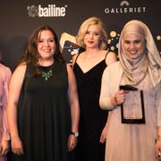 Ulrikke Falch (Vilde), Ina Svenningdal (Chris), Josefine Frida Pettersen (Noora), Iman Meskini (Sana), Lisa Teige (Eva) i succéserien Skam.