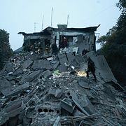 Bråte efter en attack mot Zaporizjzja.