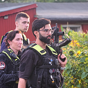 Abdul Ballout/Tysk polis efter insatsen.