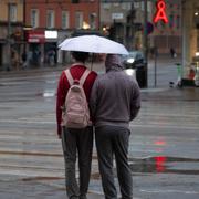 Regn på Södermalm.